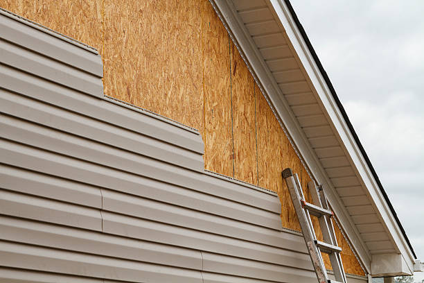 Professional Siding Contractor technician working in Little Plymouth, VA